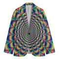 Psychedelic Explosion Optical Illusion Men's Blazer