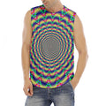 Psychedelic Explosion Optical Illusion Men's Fitness Tank Top