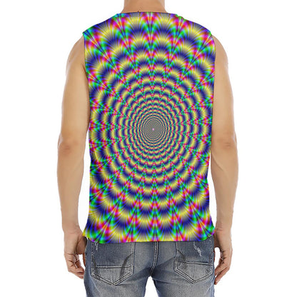 Psychedelic Explosion Optical Illusion Men's Fitness Tank Top