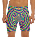 Psychedelic Explosion Optical Illusion Men's Long Boxer Briefs