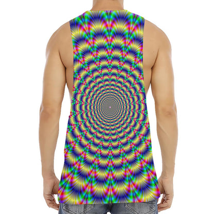 Psychedelic Explosion Optical Illusion Men's Muscle Tank Top