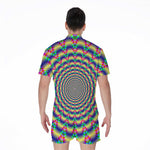 Psychedelic Explosion Optical Illusion Men's Rompers