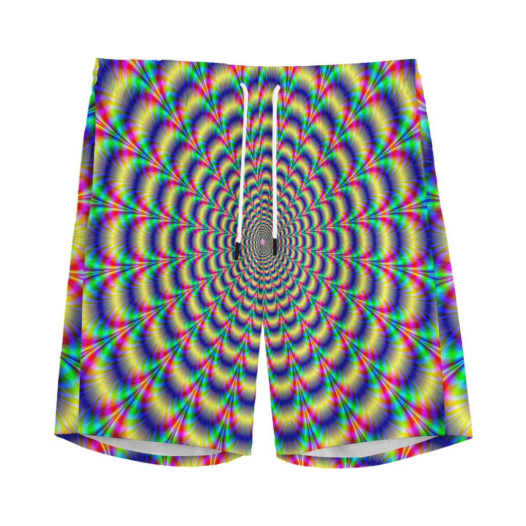 Psychedelic Explosion Optical Illusion Men's Sports Shorts