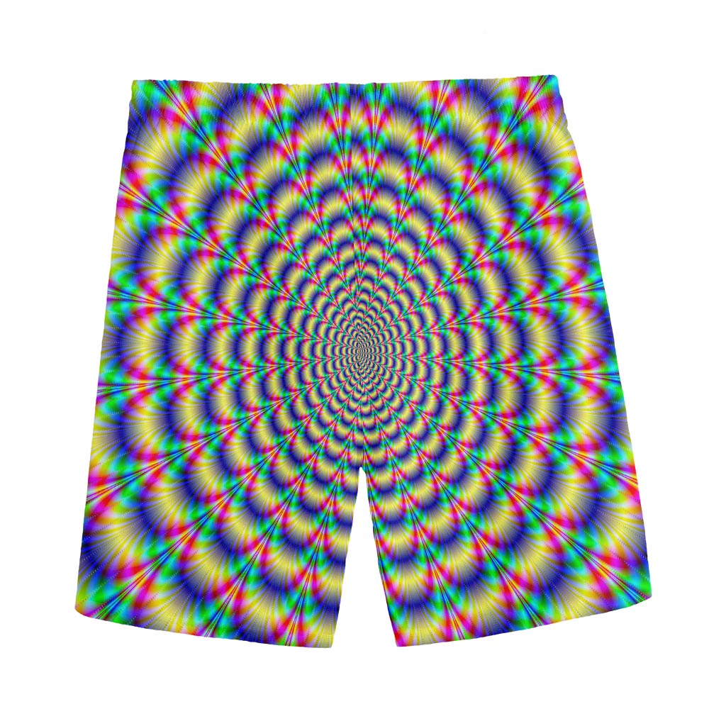 Psychedelic Explosion Optical Illusion Men's Sports Shorts