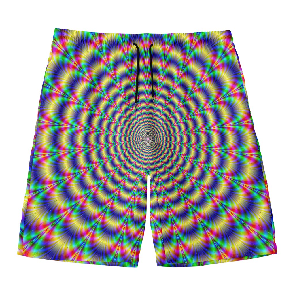Psychedelic Explosion Optical Illusion Men's Swim Trunks