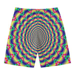 Psychedelic Explosion Optical Illusion Men's Swim Trunks