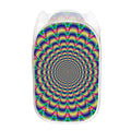 Psychedelic Explosion Optical Illusion Mesh Laundry Hamper