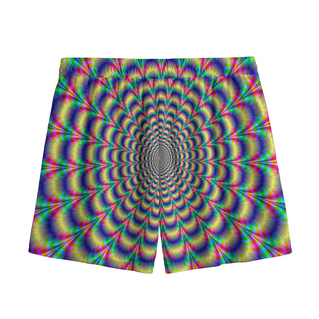 Psychedelic Explosion Optical Illusion Mesh Shorts