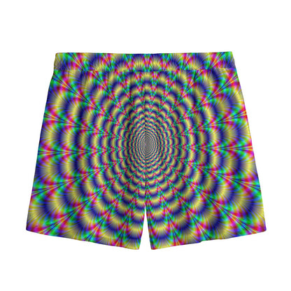 Psychedelic Explosion Optical Illusion Mesh Shorts