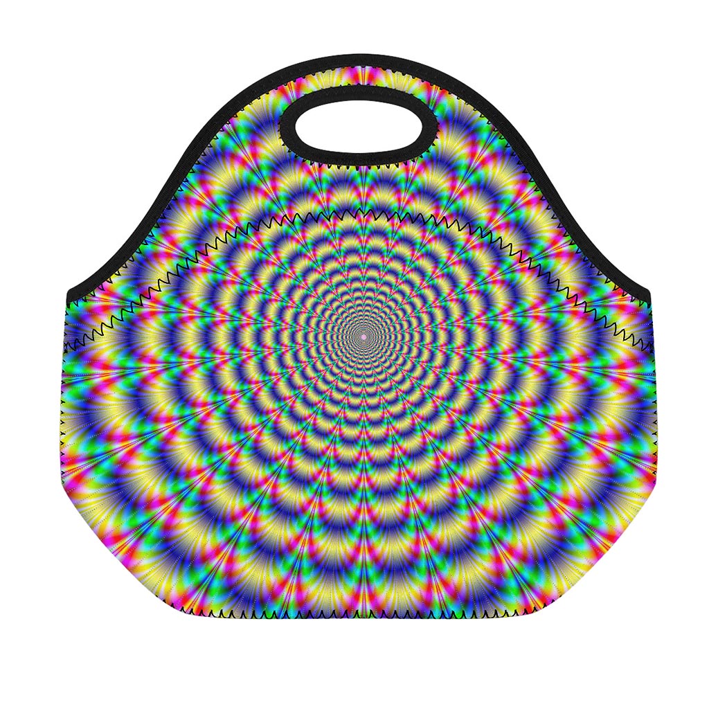 Psychedelic Explosion Optical Illusion Neoprene Lunch Bag