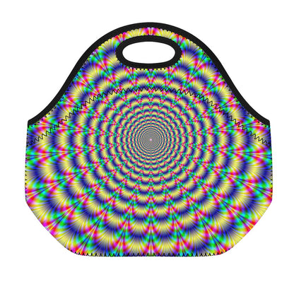 Psychedelic Explosion Optical Illusion Neoprene Lunch Bag