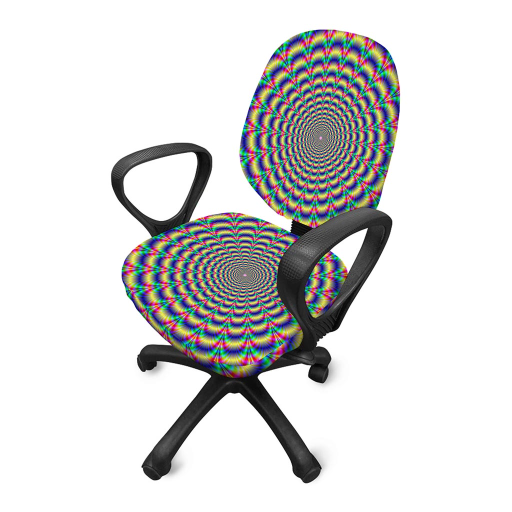 Psychedelic Explosion Optical Illusion Office Chair Cover
