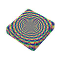 Psychedelic Explosion Optical Illusion Outdoor Seat Cushion Cover