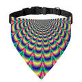 Psychedelic Explosion Optical Illusion Over The Collar Dog Bandana