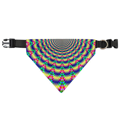 Psychedelic Explosion Optical Illusion Over The Collar Dog Bandana