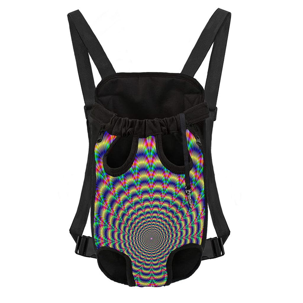 Psychedelic Explosion Optical Illusion Pet Carrier Backpack