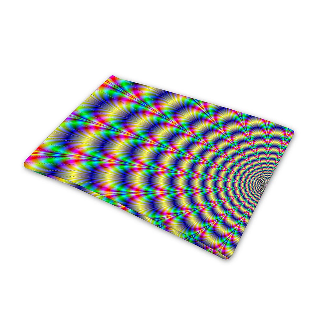 Psychedelic Explosion Optical Illusion Pet Cooling Mat Cover