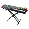 Psychedelic Explosion Optical Illusion Piano Keyboard Cover