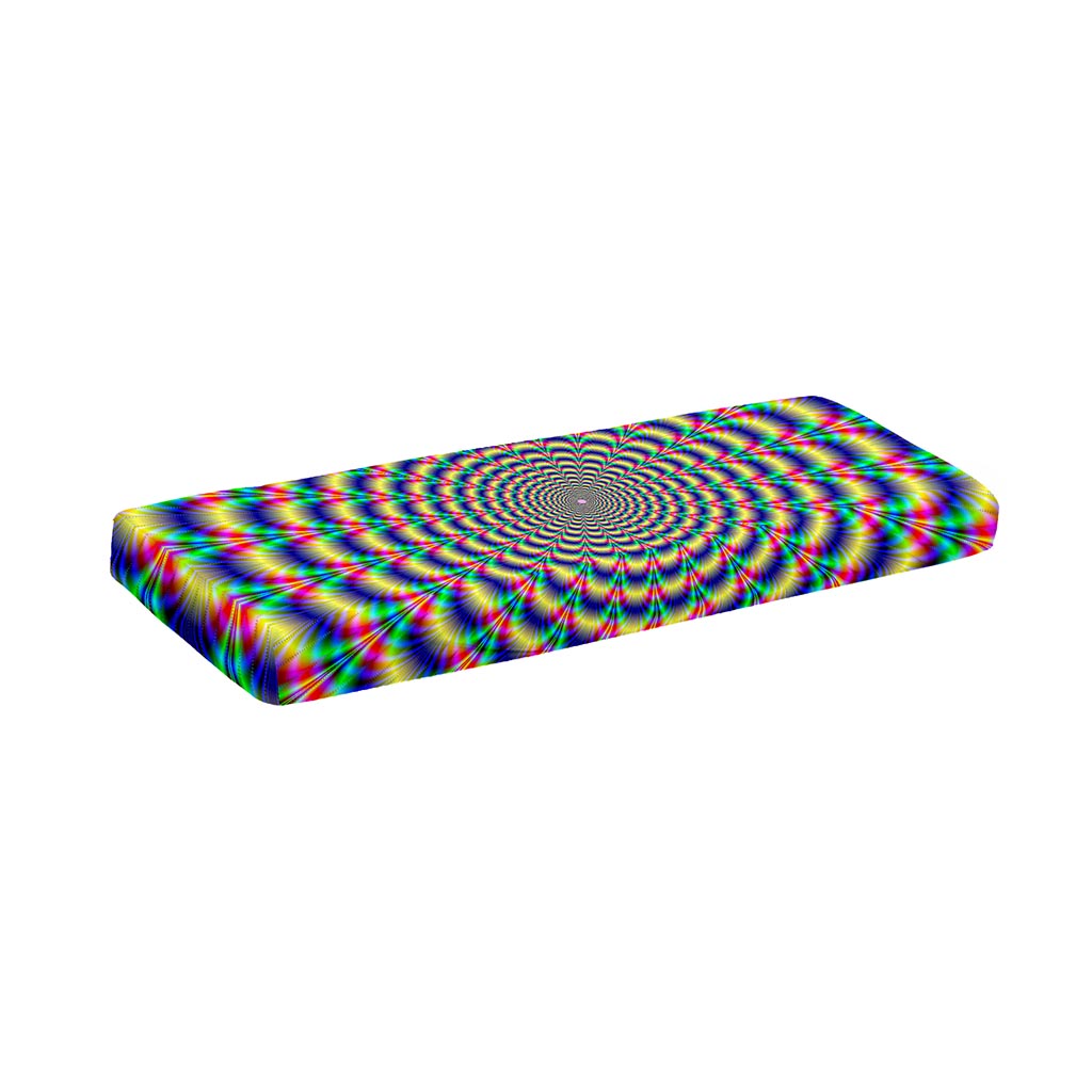 Psychedelic Explosion Optical Illusion Piano Keyboard Cover