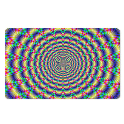 Psychedelic Explosion Optical Illusion Polyester Doormat