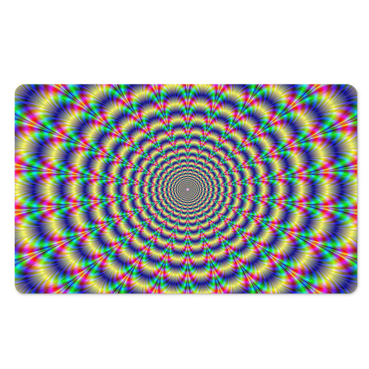 Psychedelic Explosion Optical Illusion Polyester Doormat