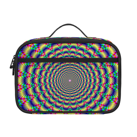 Psychedelic Explosion Optical Illusion Portable Lunch Bag