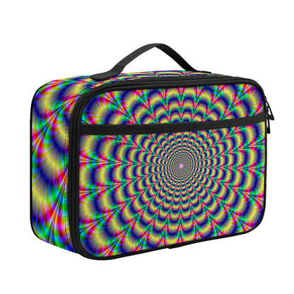 Psychedelic Explosion Optical Illusion Portable Lunch Bag