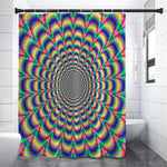Psychedelic Explosion Optical Illusion Premium Shower Curtain