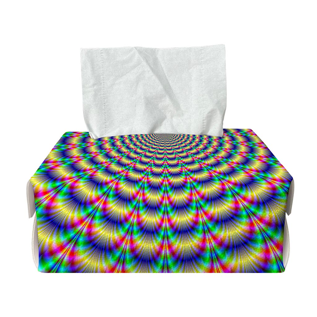 Psychedelic Explosion Optical Illusion Rectangle Tissue Box Cover