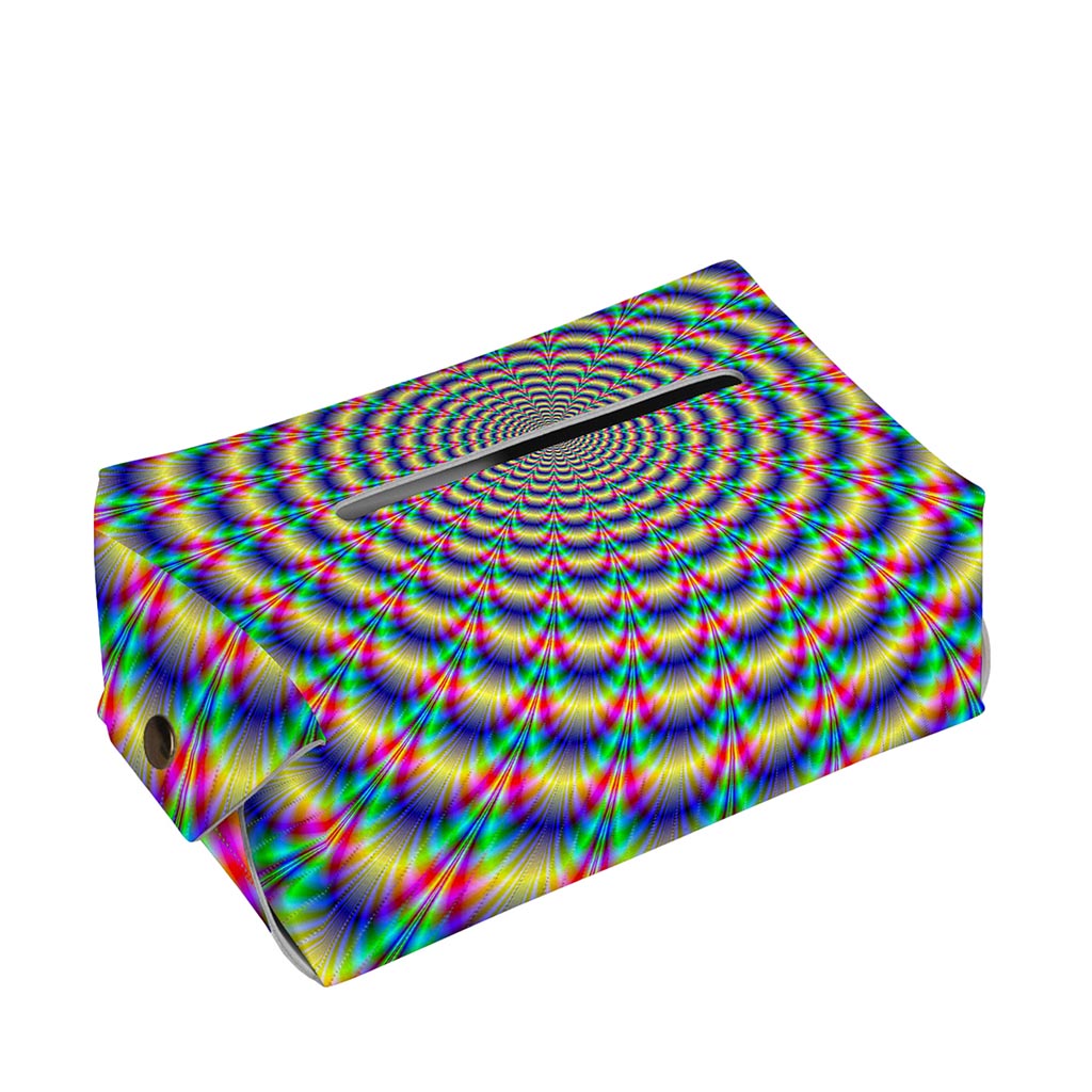 Psychedelic Explosion Optical Illusion Rectangle Tissue Box Cover