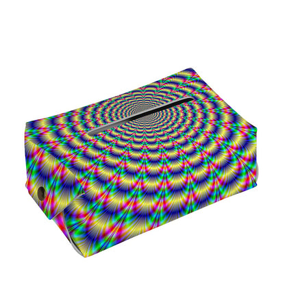 Psychedelic Explosion Optical Illusion Rectangle Tissue Box Cover