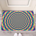Psychedelic Explosion Optical Illusion Rubber Doormat