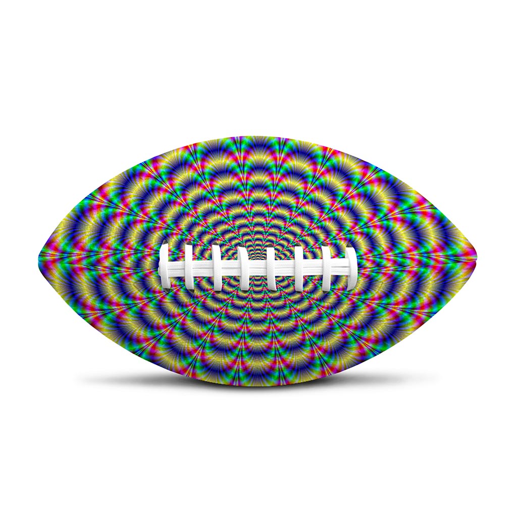 Psychedelic Explosion Optical Illusion Rugby Ball