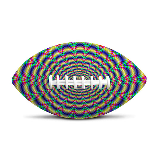 Psychedelic Explosion Optical Illusion Rugby Ball