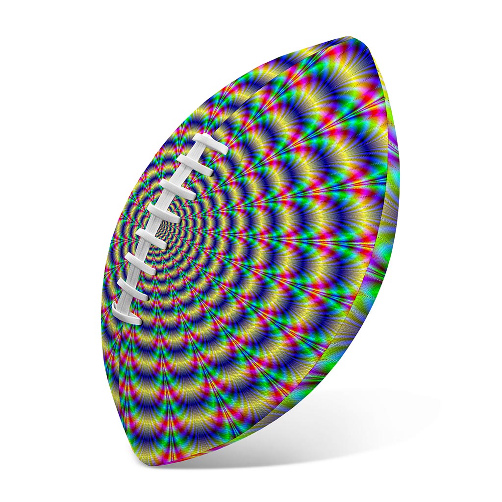 Psychedelic Explosion Optical Illusion Rugby Ball