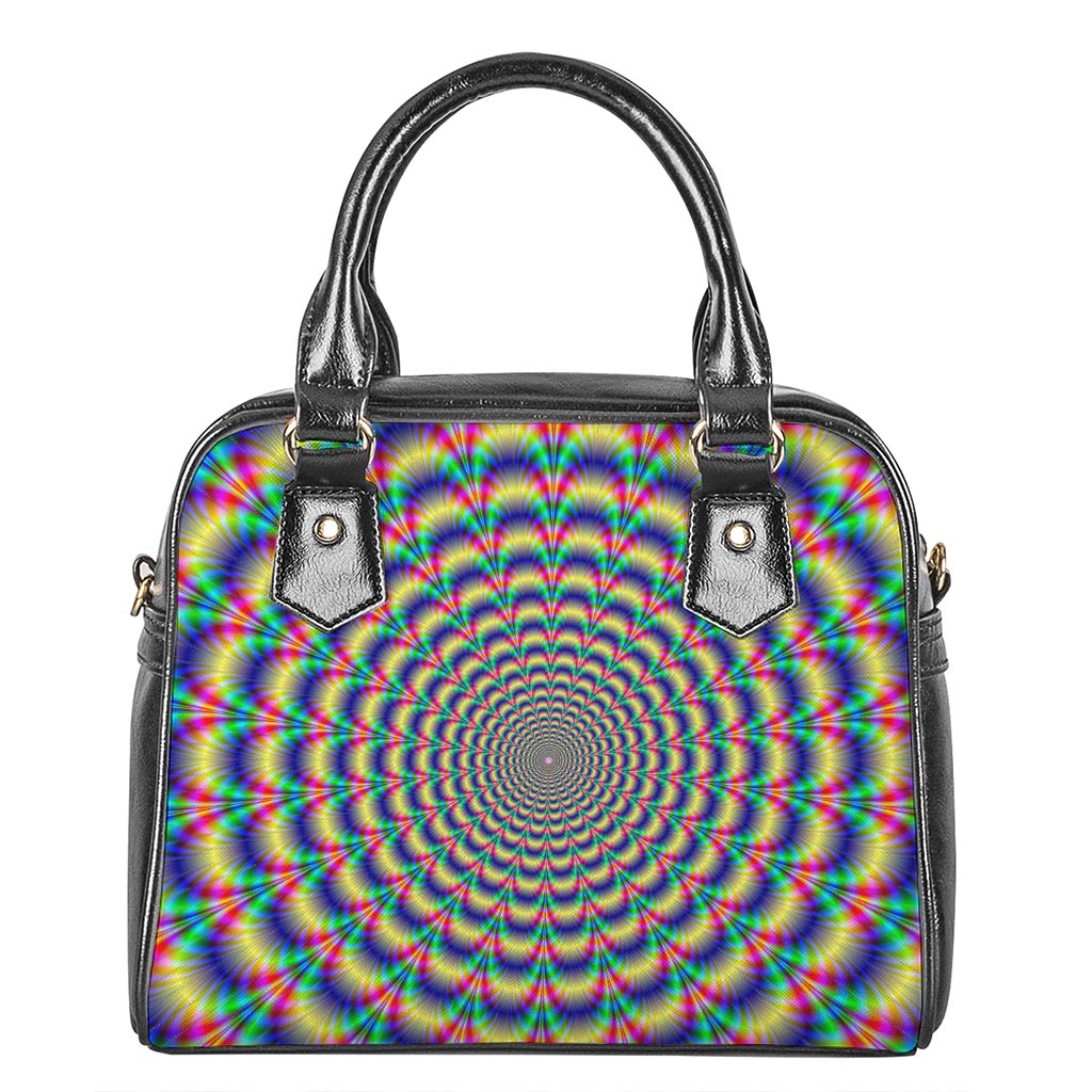 Psychedelic Explosion Optical Illusion Shoulder Handbag