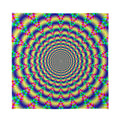 Psychedelic Explosion Optical Illusion Silk Bandana