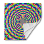 Psychedelic Explosion Optical Illusion Silk Bandana