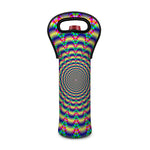 Psychedelic Explosion Optical Illusion Single Neoprene Wine Tote