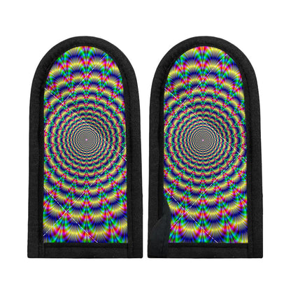Psychedelic Explosion Optical Illusion Skillet Handle Cover