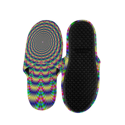 Psychedelic Explosion Optical Illusion Slippers