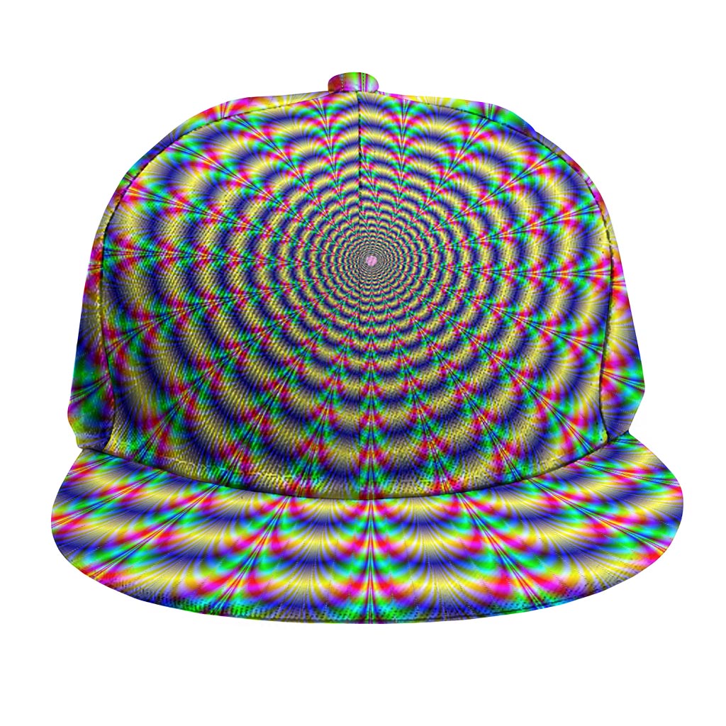 Psychedelic Explosion Optical Illusion Snapback Cap
