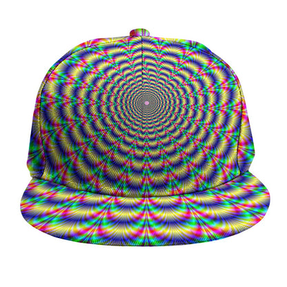 Psychedelic Explosion Optical Illusion Snapback Cap