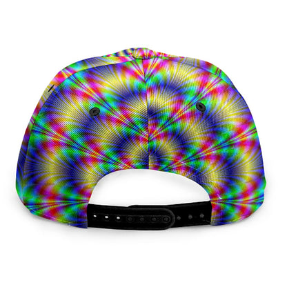 Psychedelic Explosion Optical Illusion Snapback Cap