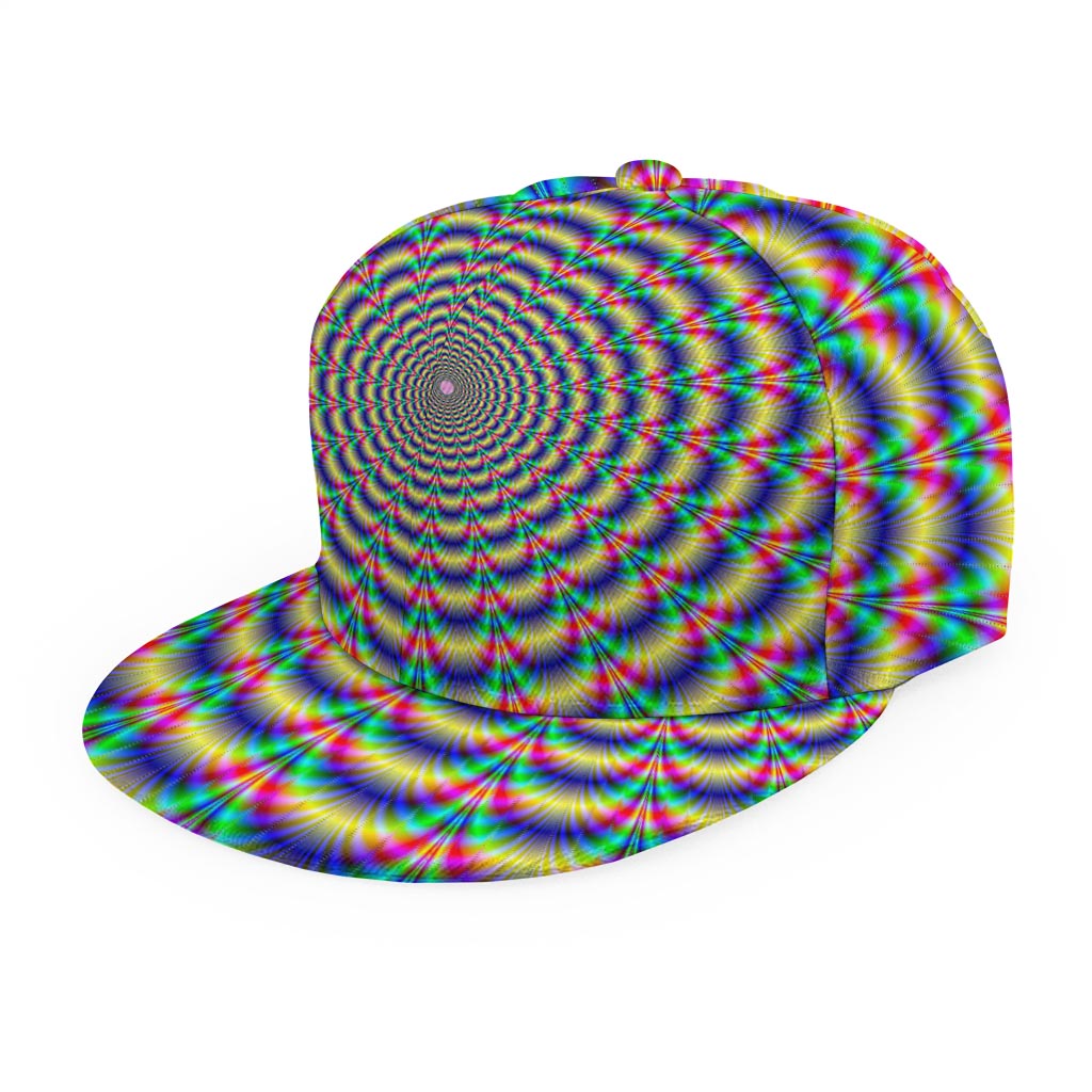 Psychedelic Explosion Optical Illusion Snapback Cap