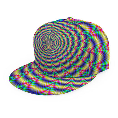 Psychedelic Explosion Optical Illusion Snapback Cap