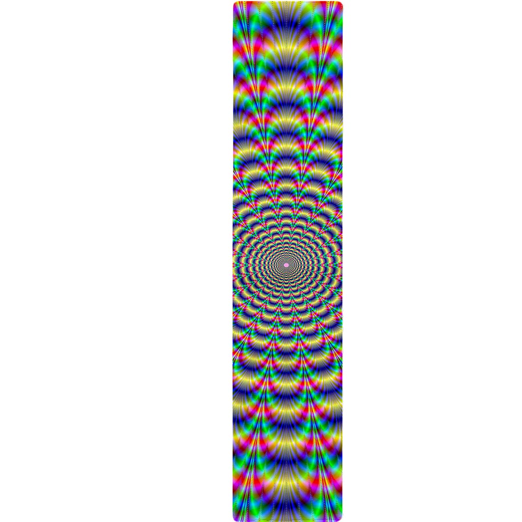 Psychedelic Explosion Optical Illusion Table Runner