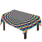 Psychedelic Explosion Optical Illusion Tablecloth