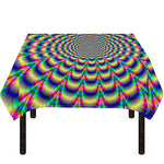 Psychedelic Explosion Optical Illusion Tablecloth