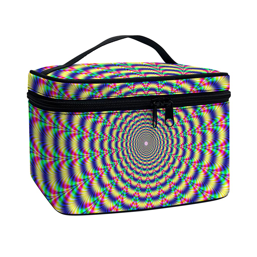 Psychedelic Explosion Optical Illusion Travel Makeup Bag